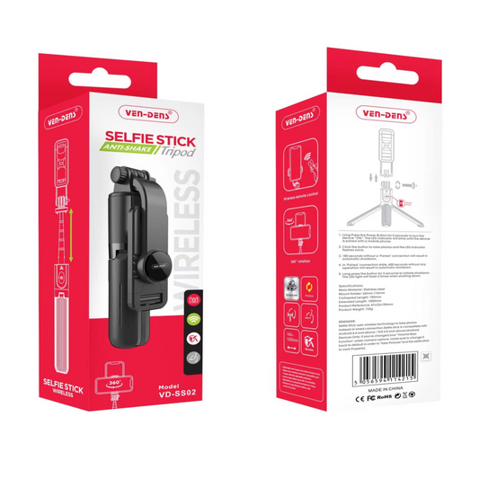 Selfie Stick Anti-Shake Handheld 360° Rotation 270° Pitch Rotation 7 Section