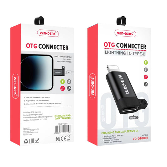 Lightnning to Type-C OTG Converter Adapter for High-Speed Charging and Data Sync