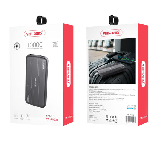 External Battery 10000mAH Portable Power Bank Fast Charging for Mobile Phones