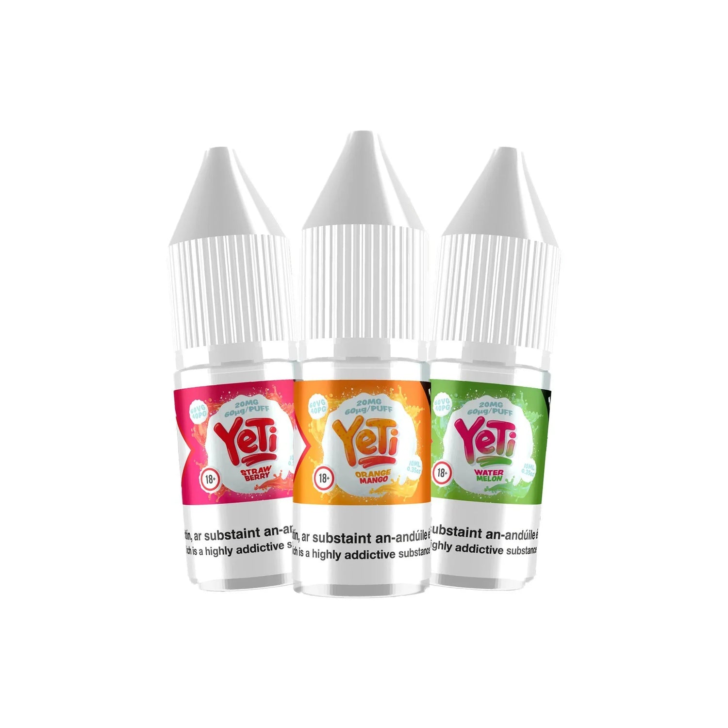 YETI - Nic Salts Liquids 10ml - Singles