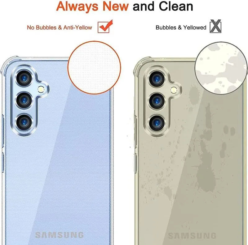 Anti-Shock Clear Hard Case Heavy Duty Cover Samsung A55 A35 A25 A15 5G A05 A05s