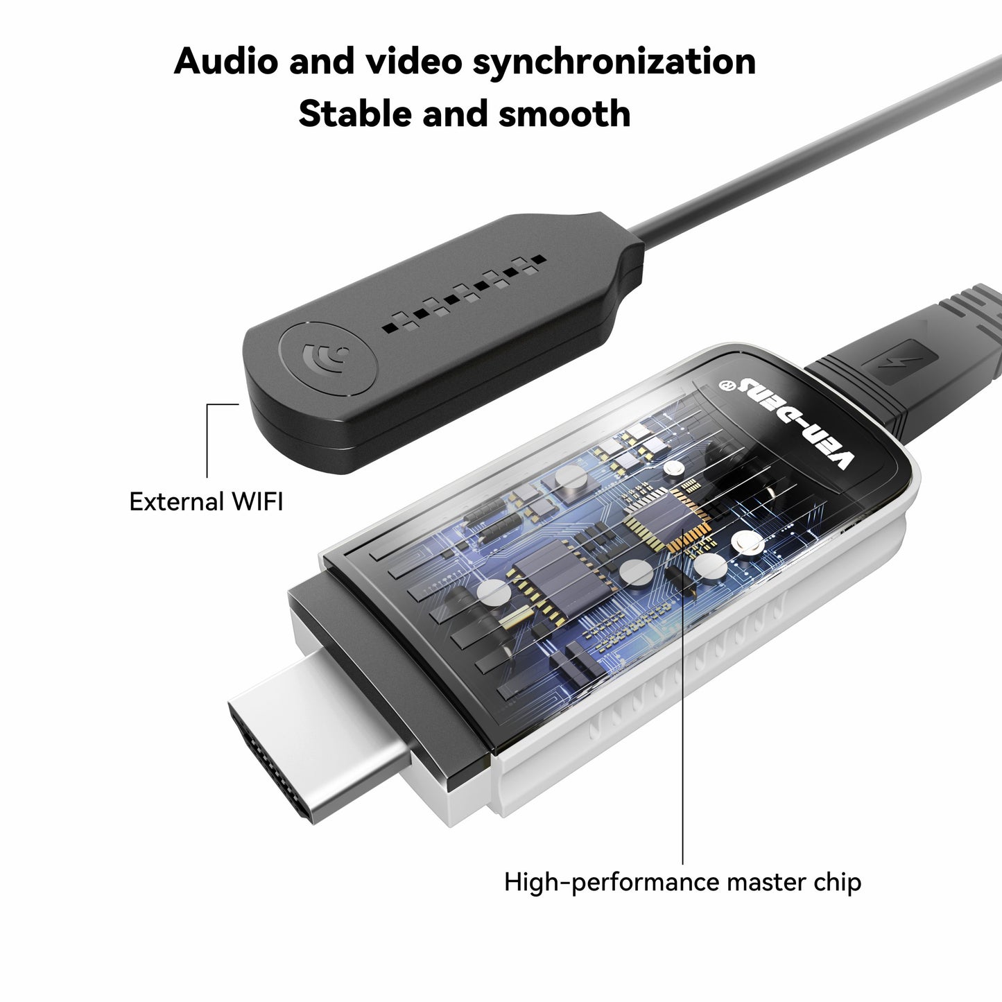 Wireless Wifi HDMI Dongle for Streaming on Smart Phones, Laptops and Computers