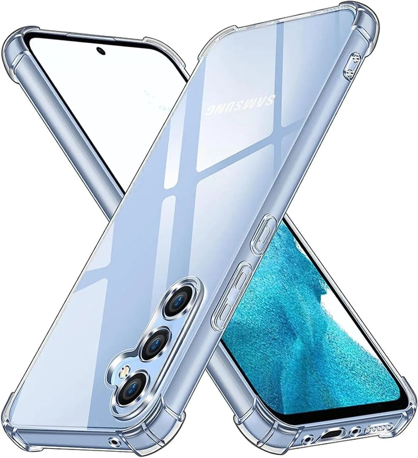 Anti-Shock Clear Hard Case Heavy Duty Cover Samsung A55 A35 A25 A15 5G A05 A05s