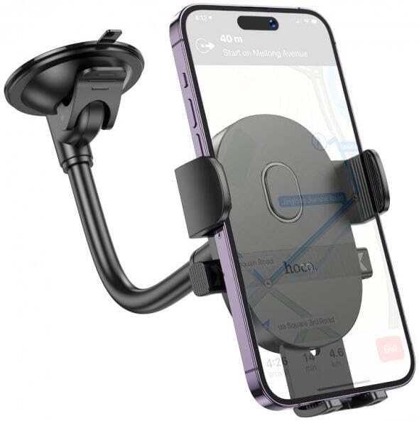 Universal 360 Rotatable Windshield Car Phone Holder with Strong Clamping Arm