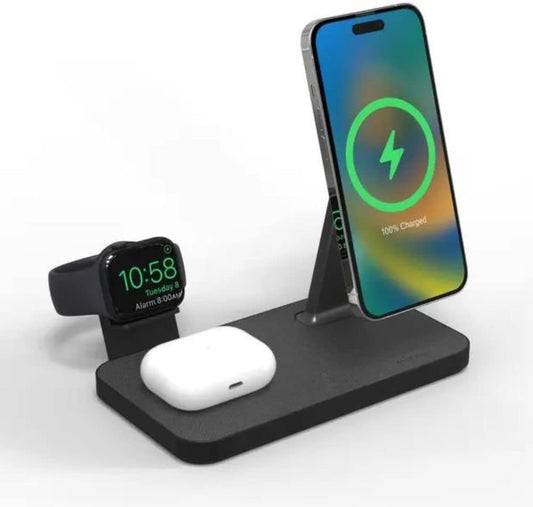 3 in 1 MagSafe Compatible Wireless Charging Stand For Phone,Earbuds,Smart Watch