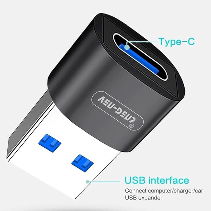 USB Male to Type-C Female OTG High-Speed Adapter to Transfer Data and Charge