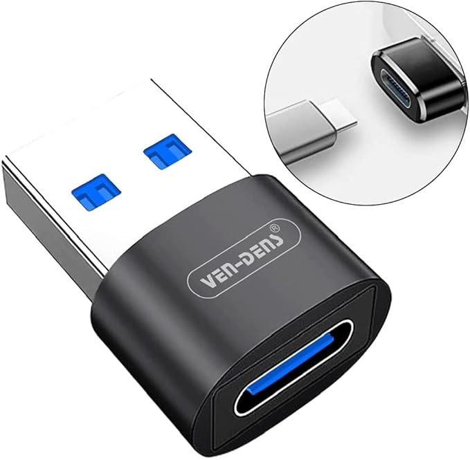 USB Male to Type-C Female OTG High-Speed Adapter to Transfer Data and Charge