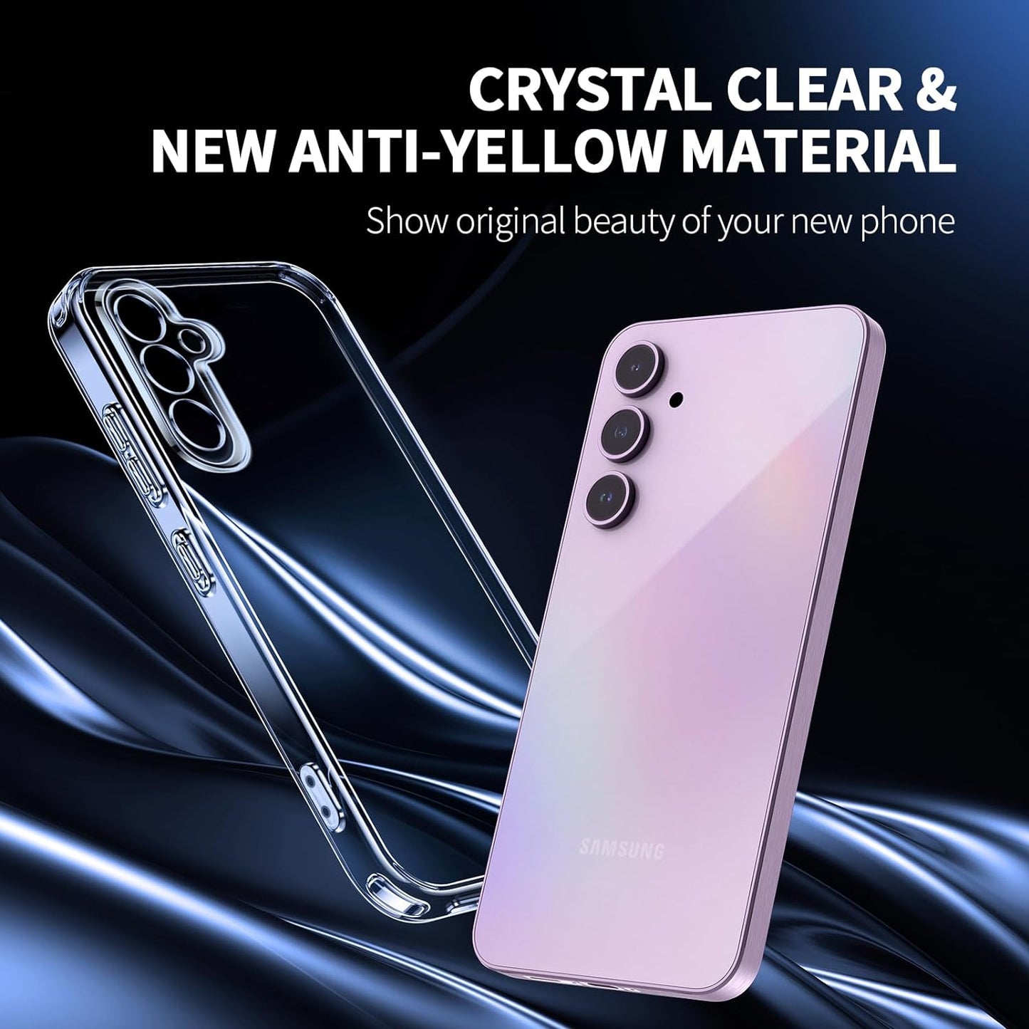 Anti-Shock Clear Hard Case Heavy Duty Cover Samsung A55 A35 A25 A15 5G A05 A05s