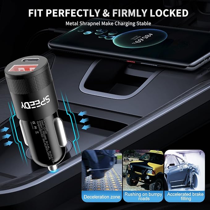 SPEEDY PD+QC3.0 USB Car Charger (SP-C01)