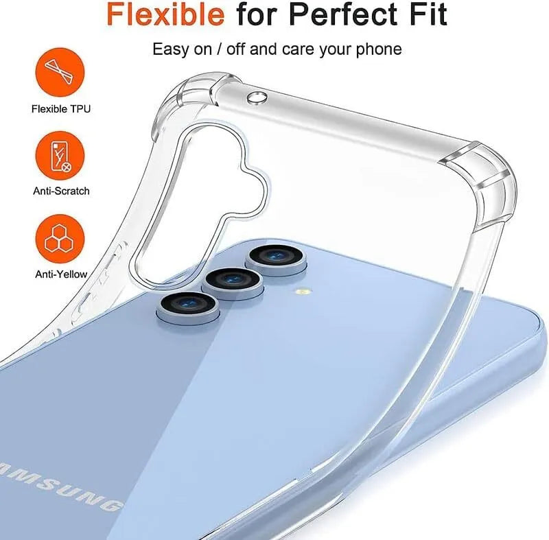 Anti-Shock Clear Hard Case Heavy Duty Cover Samsung A55 A35 A25 A15 5G A05 A05s