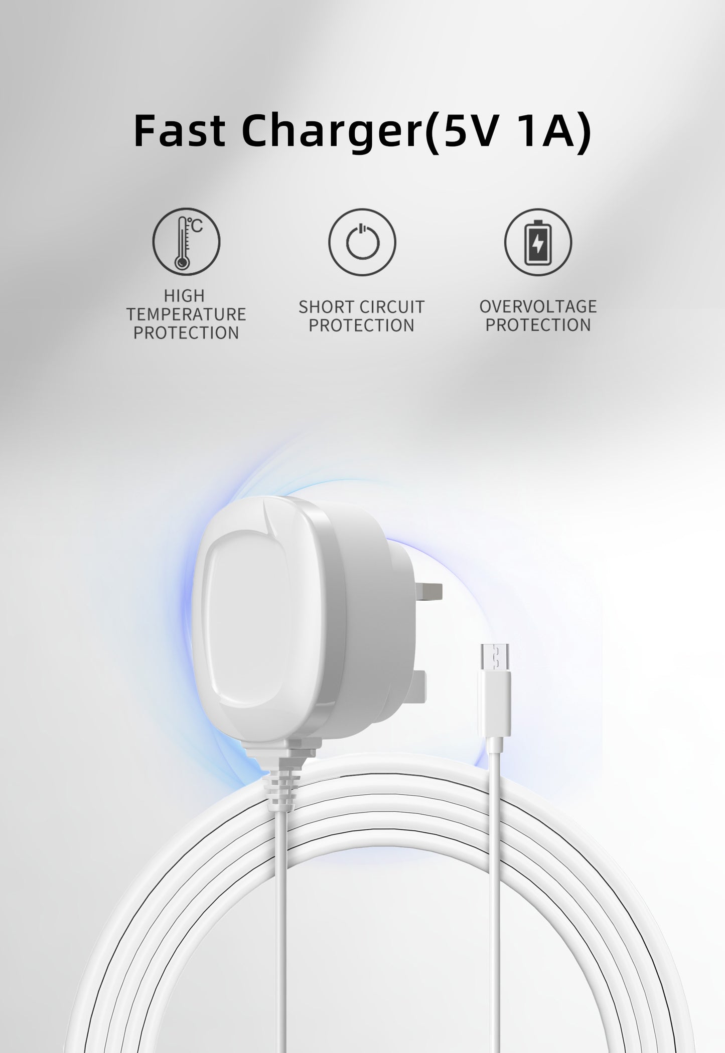 Super Fast Charging Micro 1A USB Adapter Compatible for Android, Samsung, Huawei