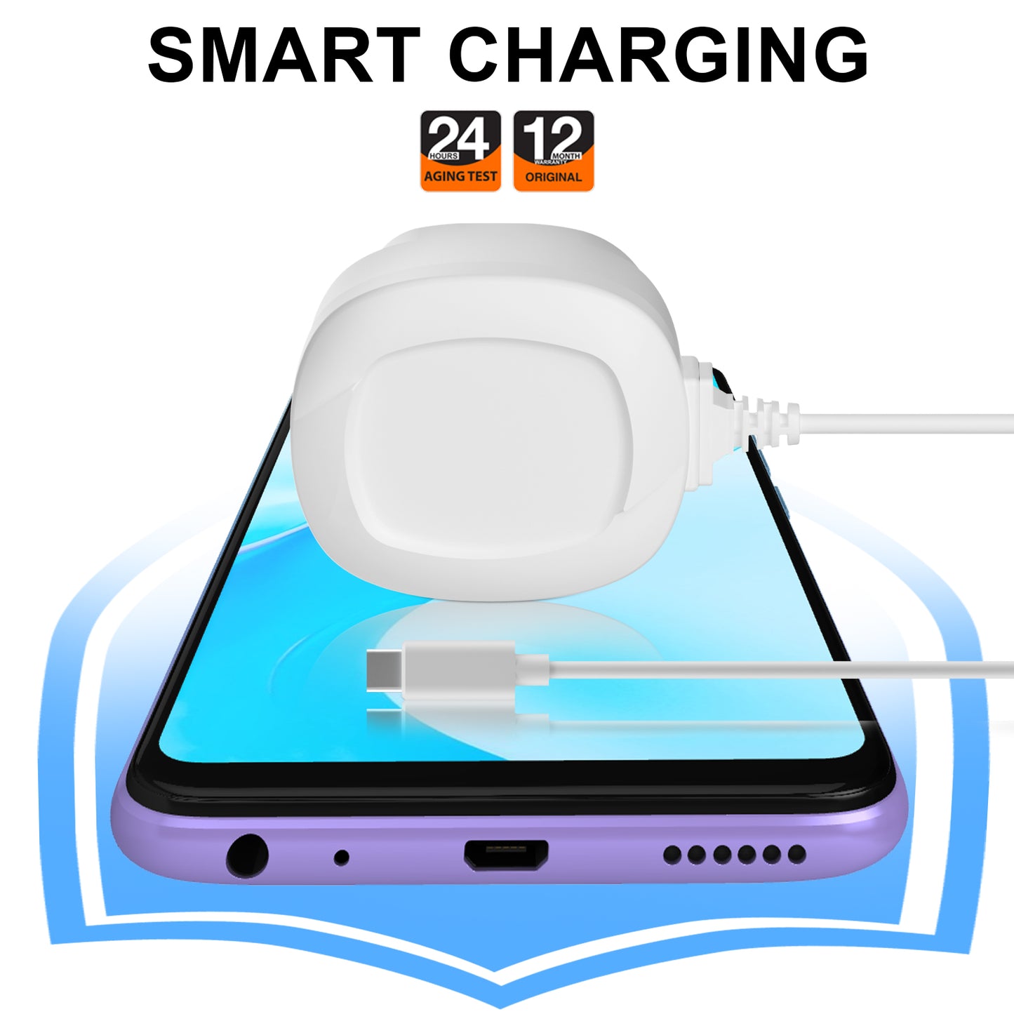 High-Quality 2A Super Fast Charging Type-C Charger Compatible with all Android