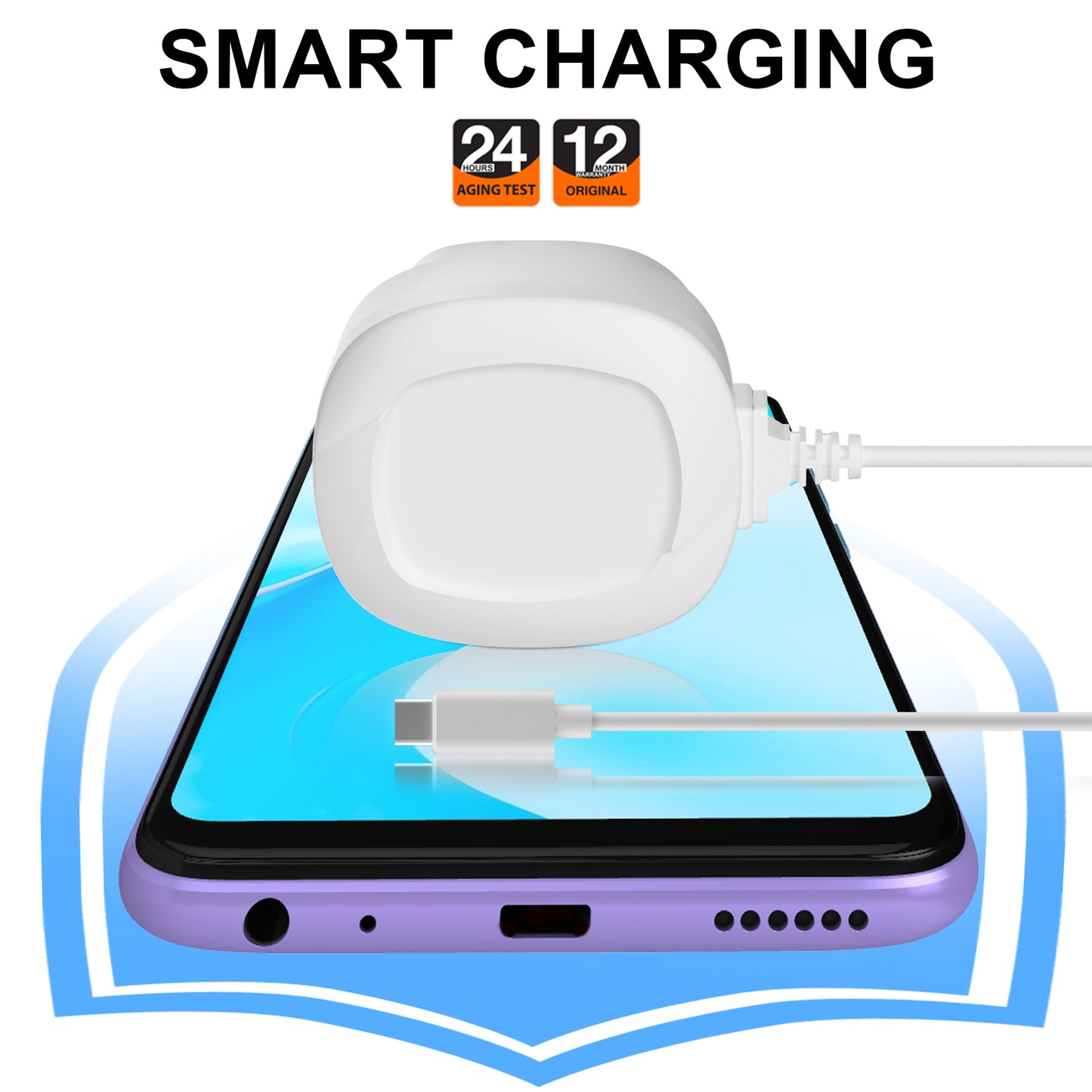 1A Fast Charging High-Quality Type-C Charging Adapter for Universal Mobiles