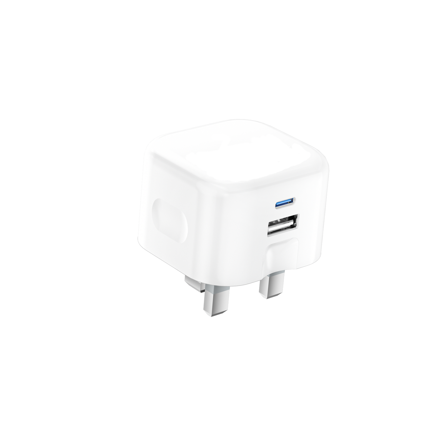 High-Quality 20W Fast Wall Charger Dual USB & Type-C Ports for iPhone, Samsung