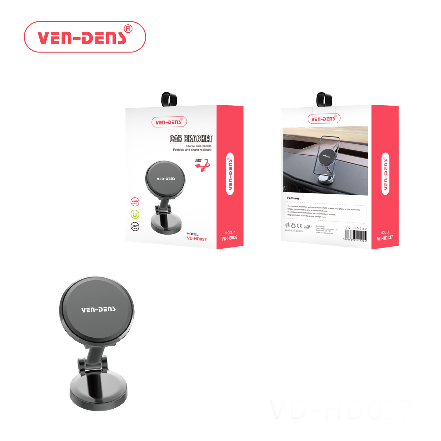 Universal 360-Degree Rotation Reliable Bracket Strong Phone Holder Mount For Car