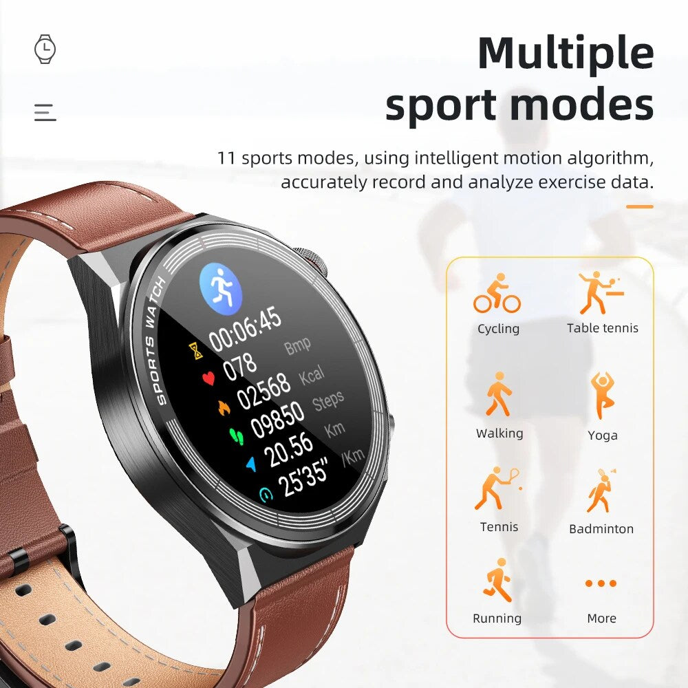 Waterproof IP68 SmartWatch with Fitness Tracker/Heart Rate Monitor for Men/Women