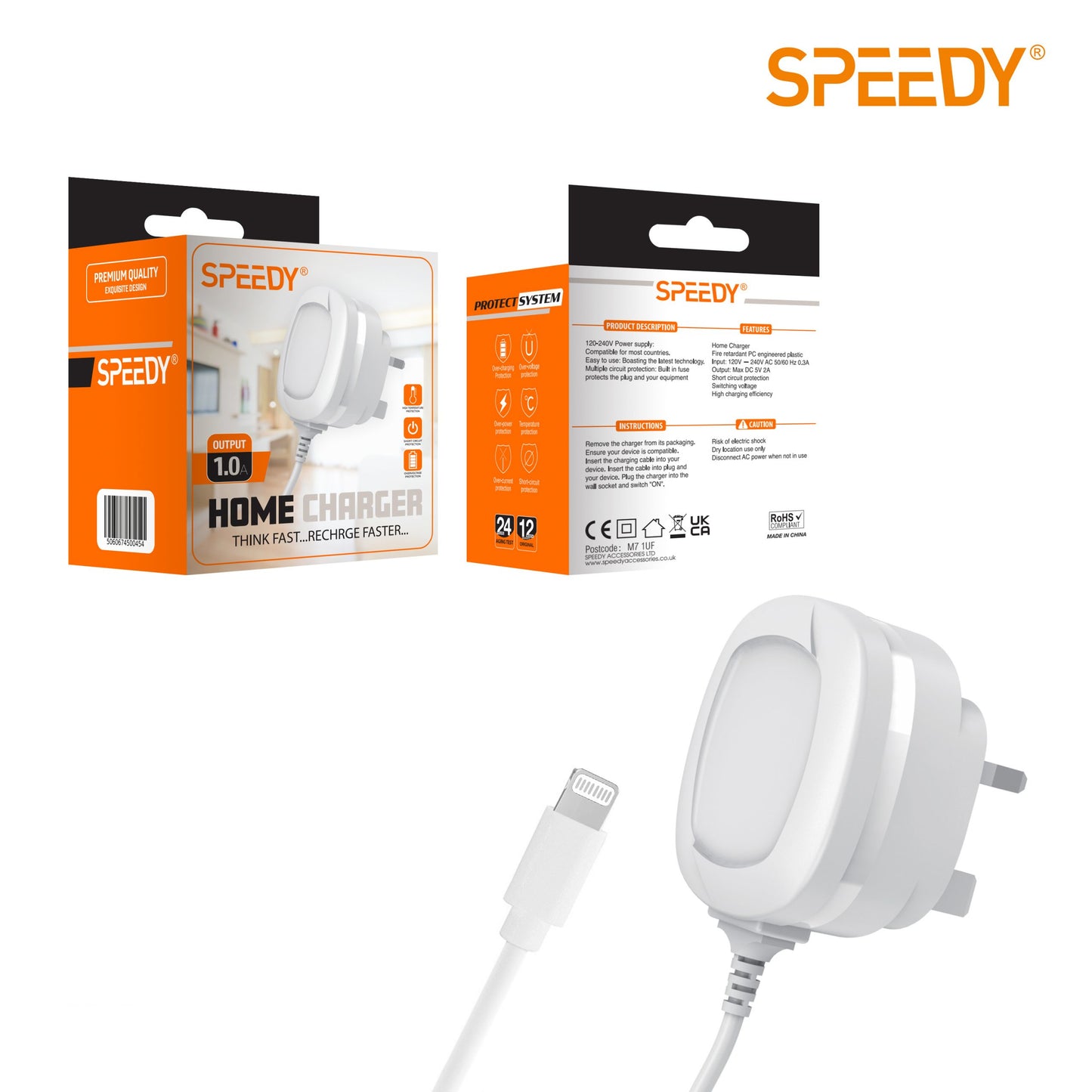 2A High-Quality Super Fast Charging iPhone Charger Compatible with all iPhones