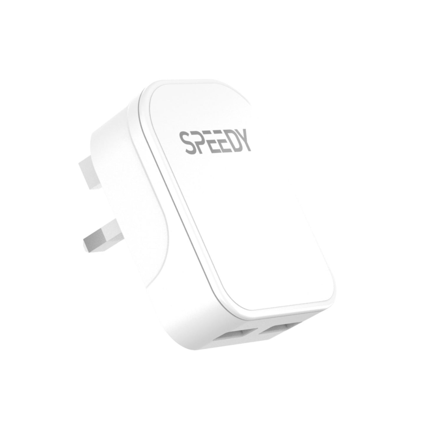 SPEEDY Travel Charger with Dual USB & Foldable Adapter for iPhone, Samsung