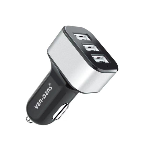 USB 3 ports Car Charger for Fast Charging Compatible with 3 Devices at a Time