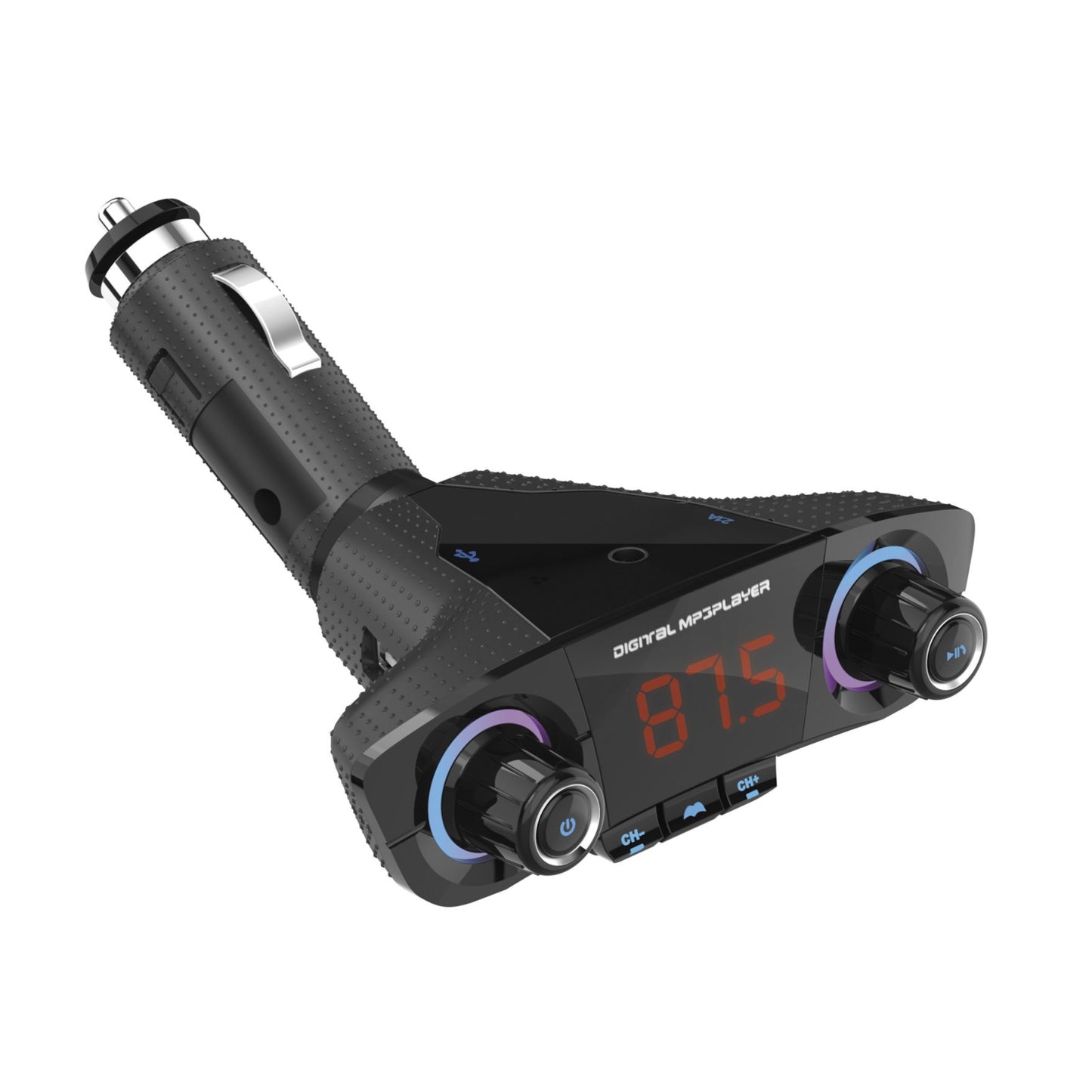 Ven Dens Car Charger & FM Player with USB TF and Aux Port (VD-FM007)