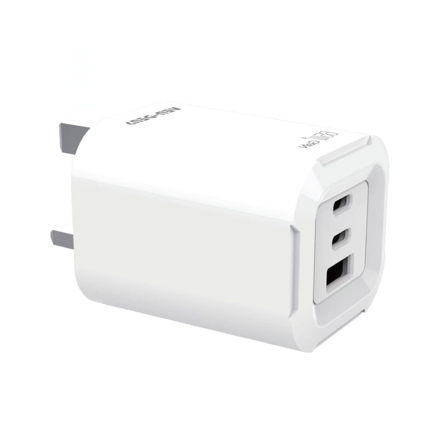 Ven Dens 65W GaN Charger USB & Type-C 3 in 1 Multi Port Charger Folding Plug (SP-TC83AG)