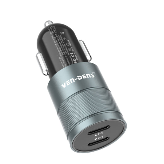 Ven Dens Dual Port PD 20W Car Charger (VD-CC006)