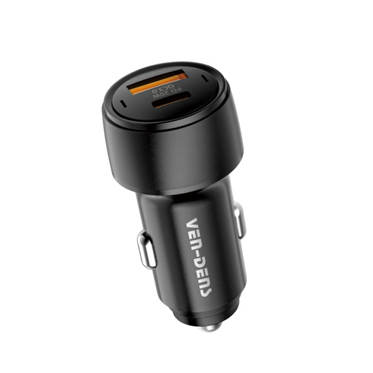 38W Dual Port USB & Type-C Fast Charging Car Charger Compatible with all Phones