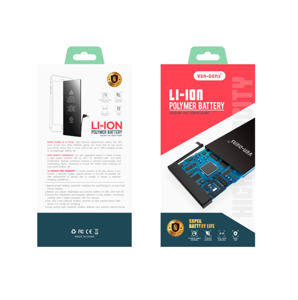 High Capacity Long-Lasting Fast Polymer Battery For iPhone 6, 6s,6 Plus,6s Plus