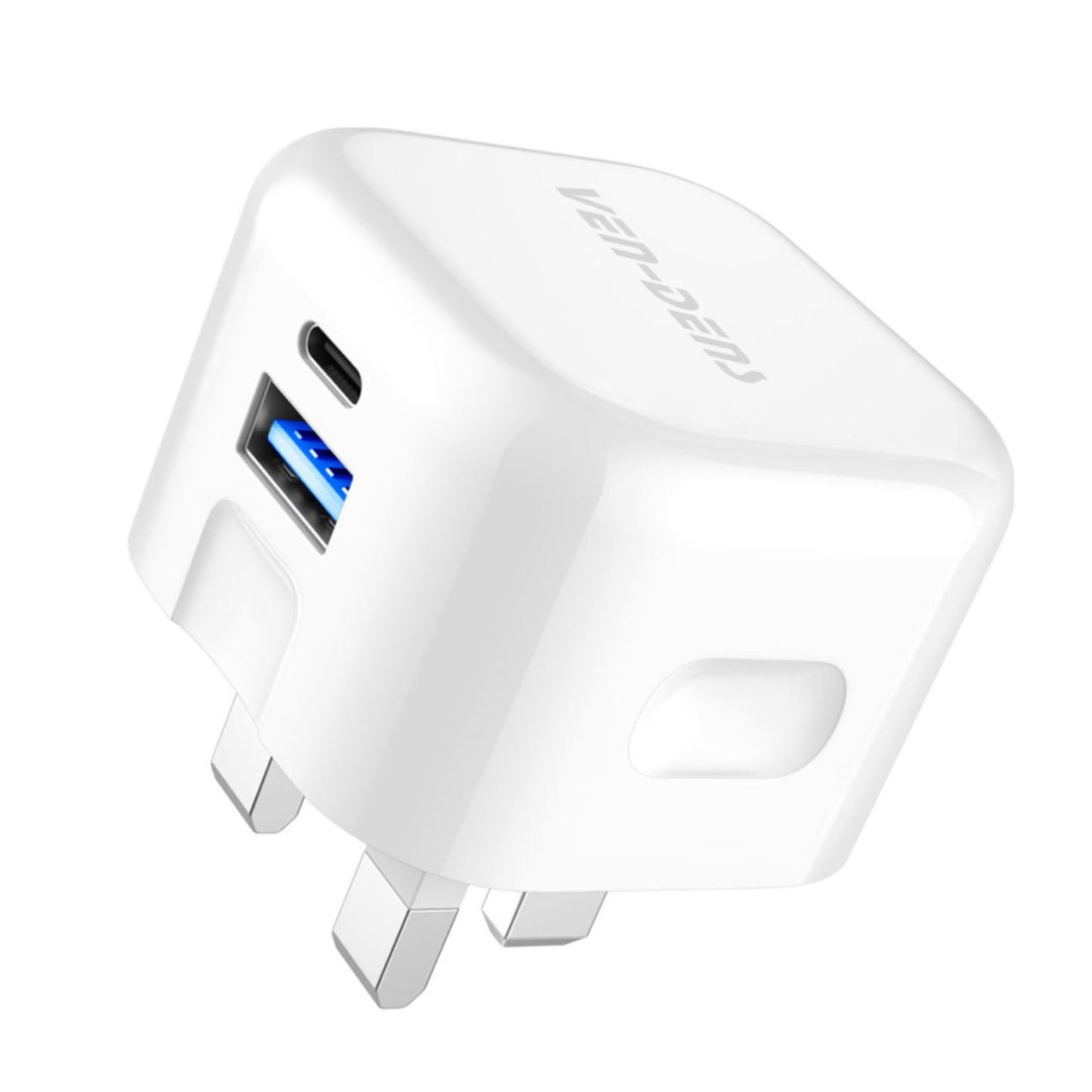 High-Quality 20W Fast Wall Charger Dual USB & Type-C Ports for iPhone, Samsung