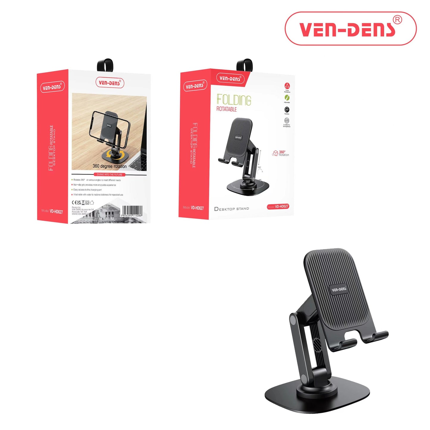 Folding Rotatable Desktop Phone Holder Stand Mount Tablet Desktop Stand