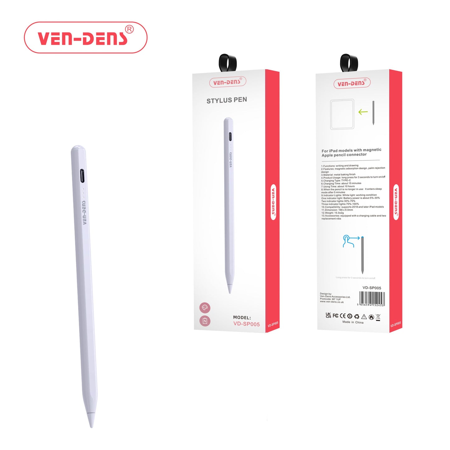 Magnetic Apple Pencil Connector Compatible with iPad Models