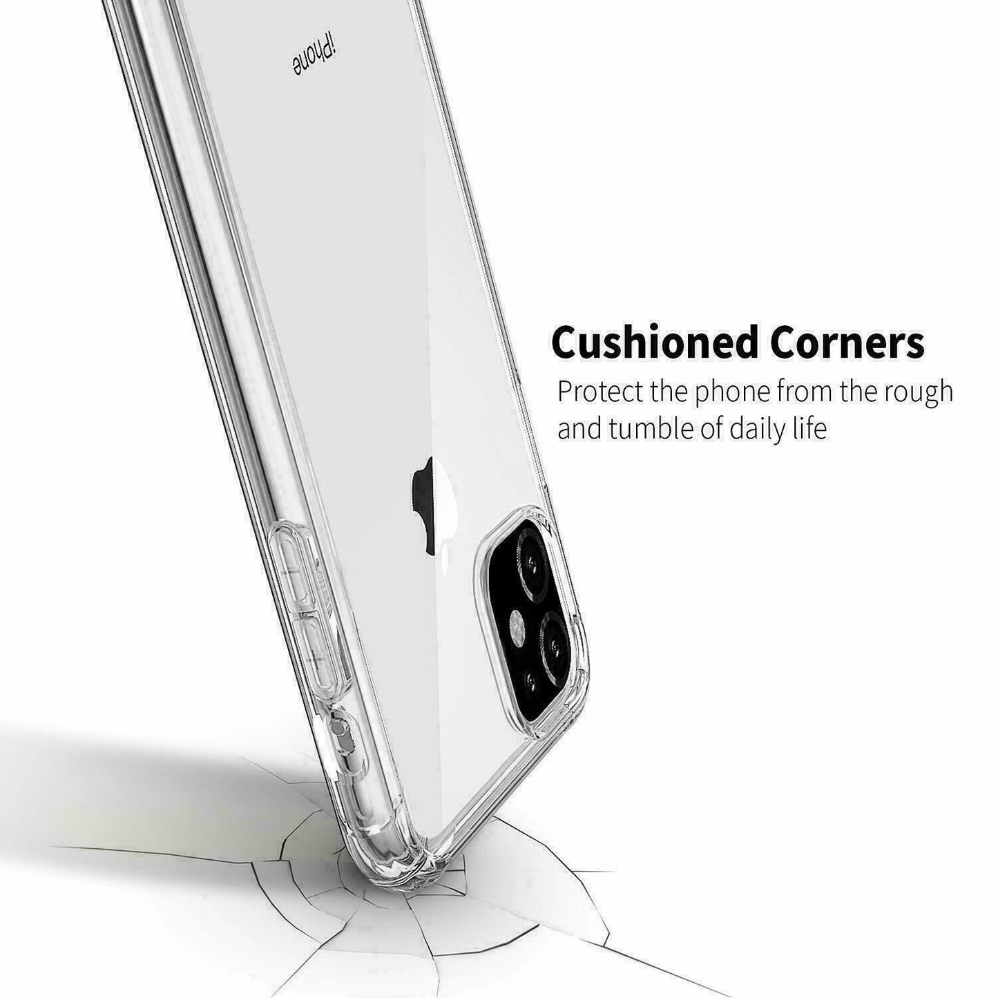 Anti - Shock Clear Hard Case Heavy Duty Cover iPhone 11,11 Pro,11 Pro Max - Virk Tech Solutions