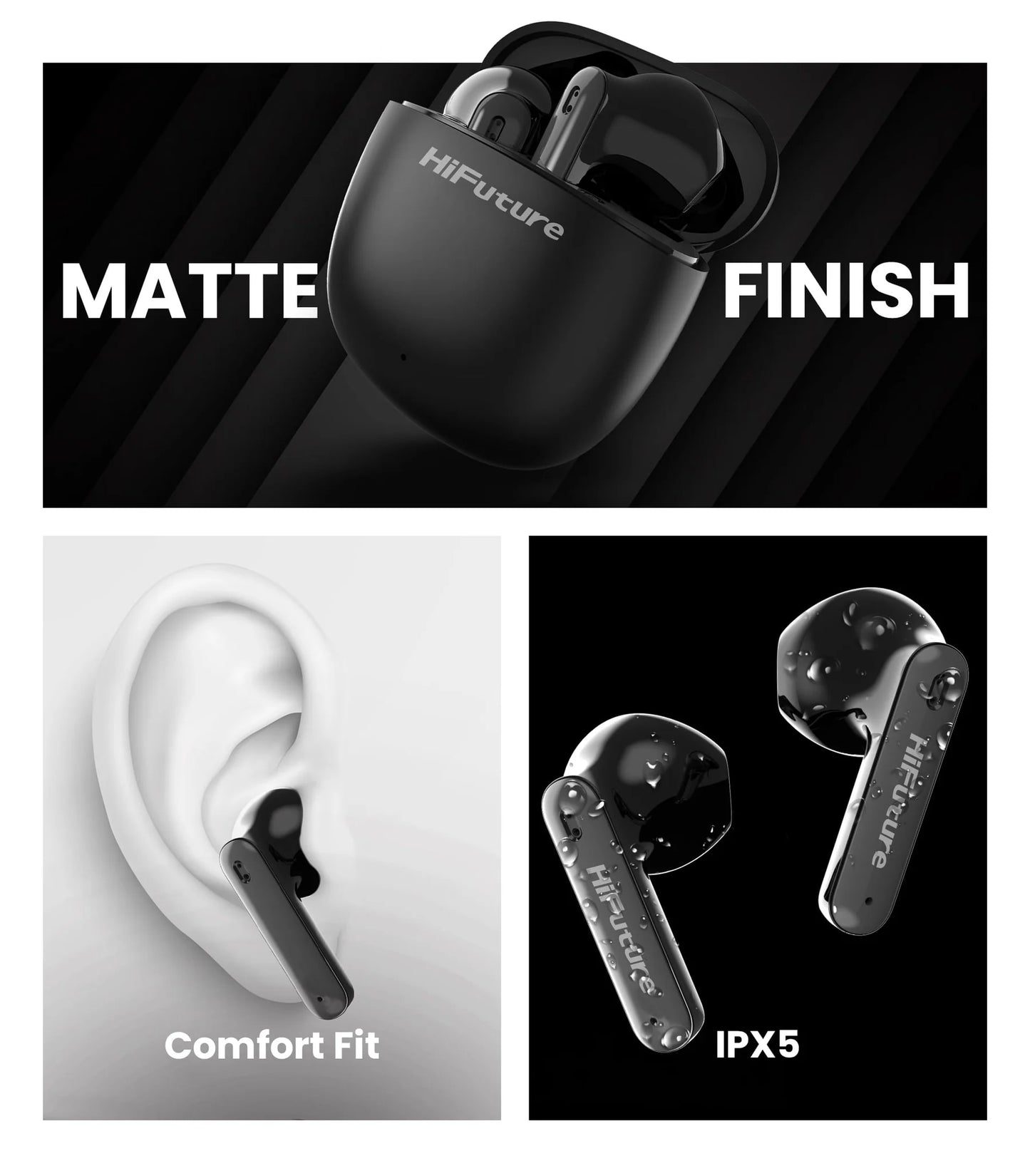 High-Quality True Wireless Stereo Touch Control Earphones For Mobile Phones