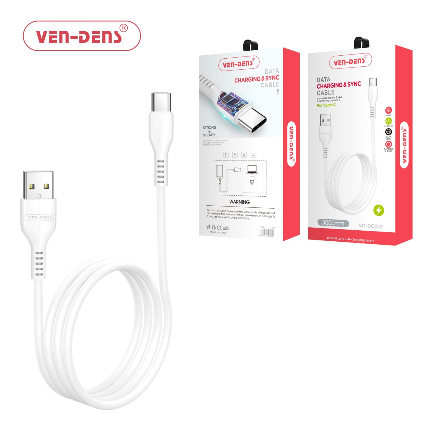 3M Type-C Super Fast Data Sync and Charging Cable for Android and Galaxy Phones