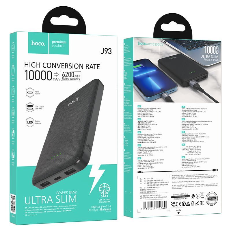 Fast Charging Portable Power Bank 10000mAh External Battery for iPhone, Samsung - Virk Tech Solutions