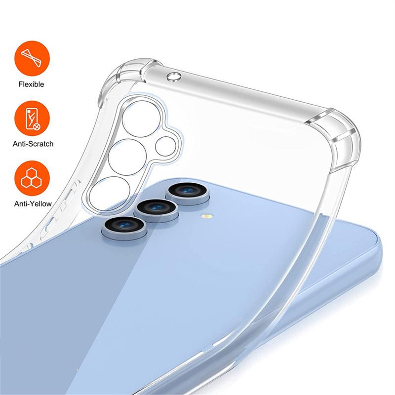 Anti-Shock Clear Hard Case Cover Samsung A04 A04E A04S A14 A14 A24 A34 5G A54 5G