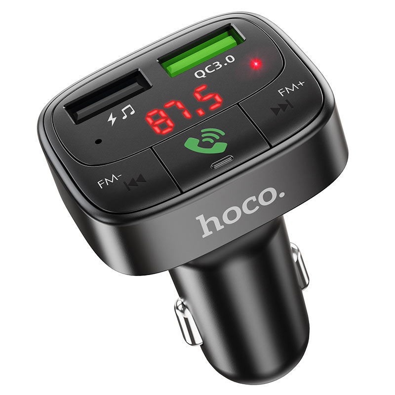 Hoco Car charger “E59 Promise” QC3.0 BT FM transmitter - Virk Tech Solutions