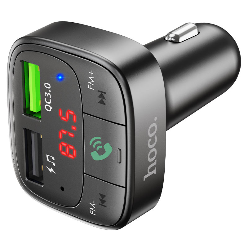 Hoco Car charger “E59 Promise” QC3.0 BT FM transmitter - Virk Tech Solutions