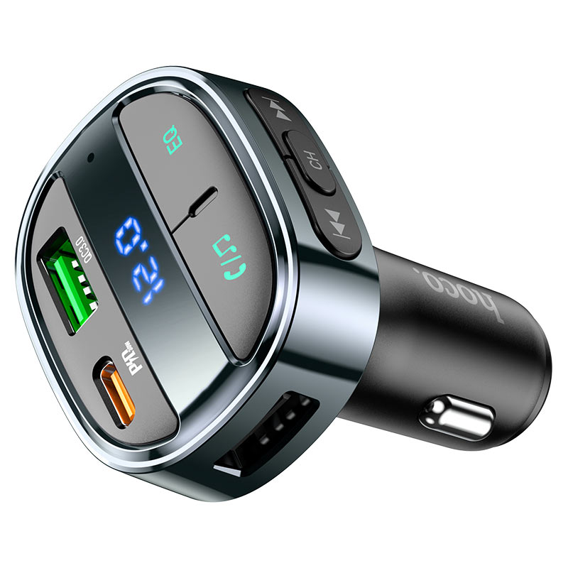 Hoco Car charger “E70” PD30W+QC3.0 with wireless FM transmitter - Virk Tech Solutions