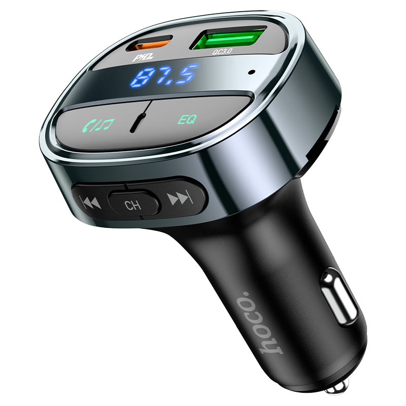 Hoco Car charger “E70” PD30W+QC3.0 with wireless FM transmitter - Virk Tech Solutions