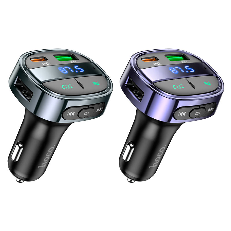 Hoco Car charger “E70” PD30W+QC3.0 with wireless FM transmitter - Virk Tech Solutions