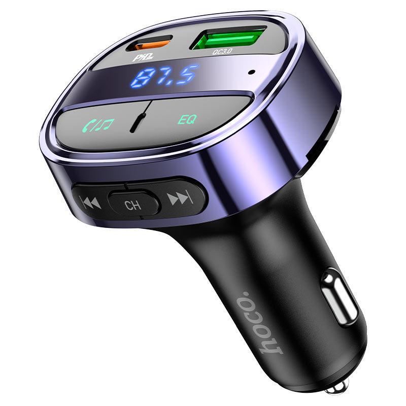 Hoco Car charger “E70” PD30W+QC3.0 with wireless FM transmitter - Virk Tech Solutions