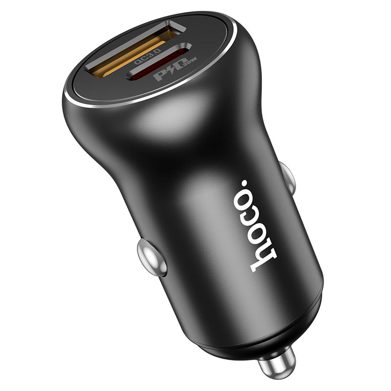 Hoco Car charger “NZ5 Smooth road” PD30W+QC3.0 single charger - Virk Tech Solutions