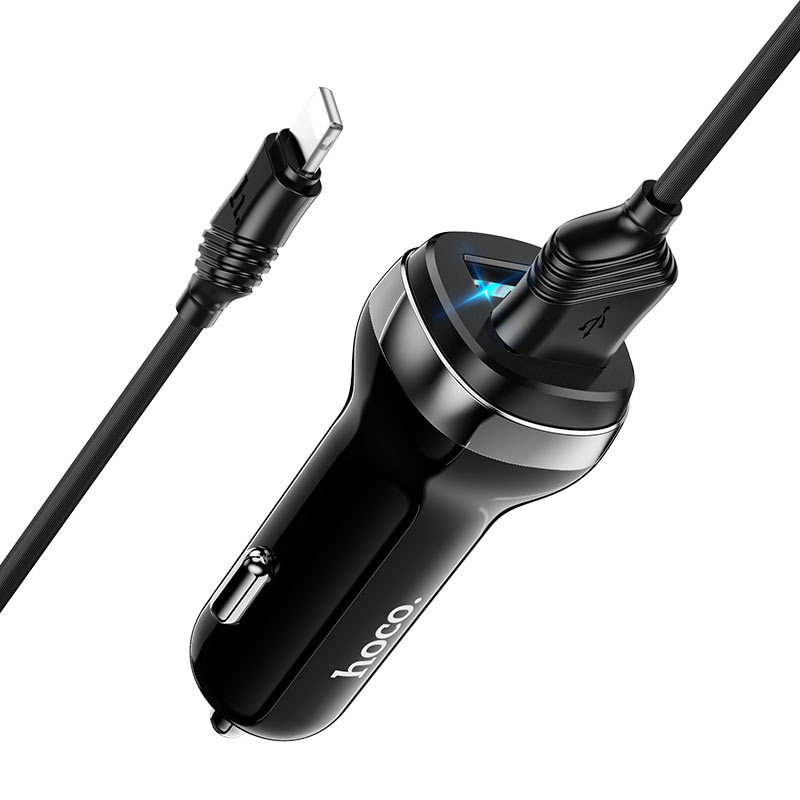 Hoco Car charger “Z40 Superior” dual port set with lightnning cable - Virk Tech Solutions