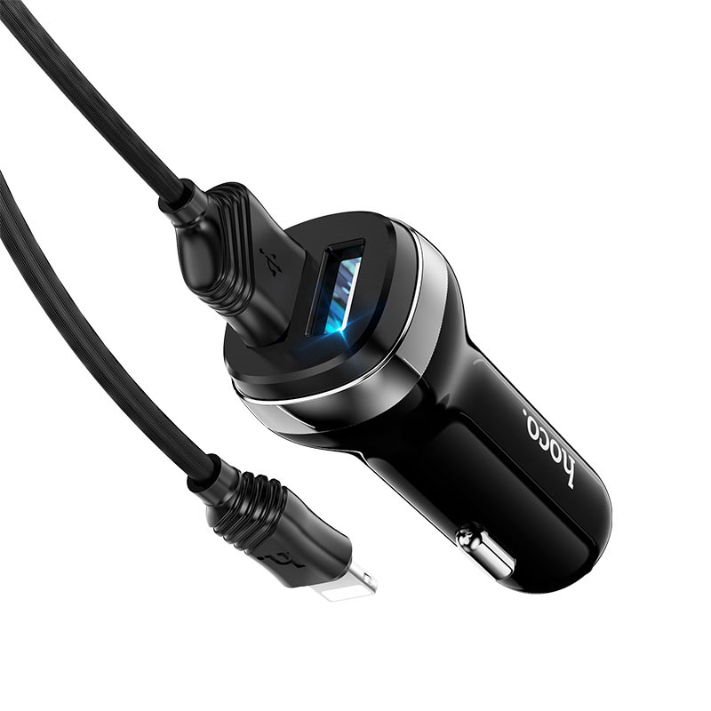 Hoco Car charger “Z40 Superior” dual port set with lightnning cable - Virk Tech Solutions