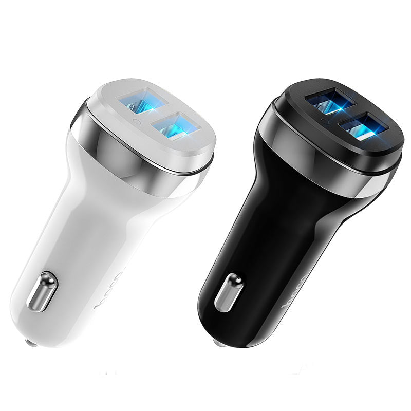 Hoco Car charger “Z40 Superior” dual port single charger - Virk Tech Solutions