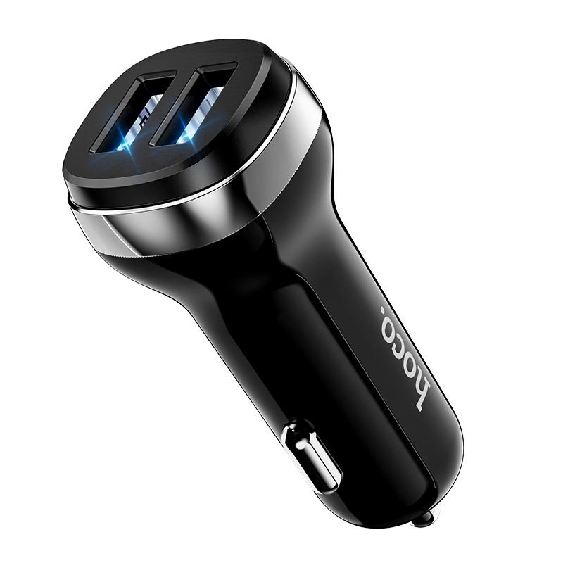 Hoco Car charger “Z40 Superior” dual port single charger - Virk Tech Solutions