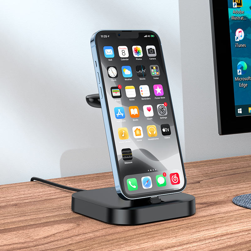 3-in-1 Wireless charger For iPhone, Headset and Smartwatch