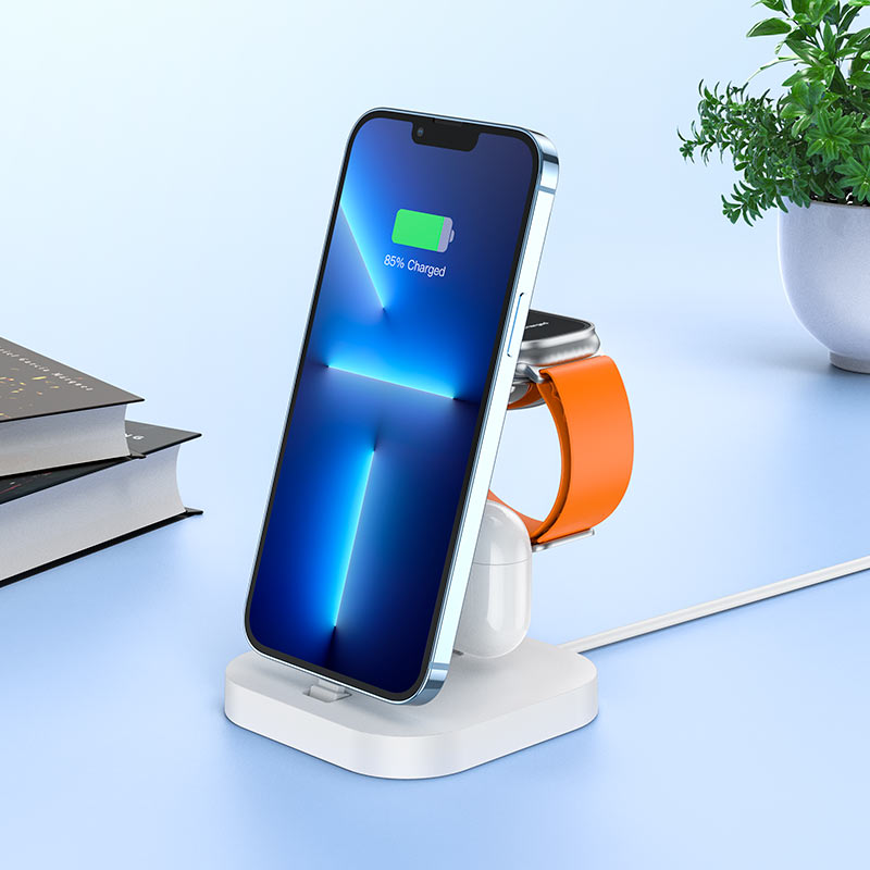 3-in-1 Wireless charger For iPhone, Headset and Smartwatch