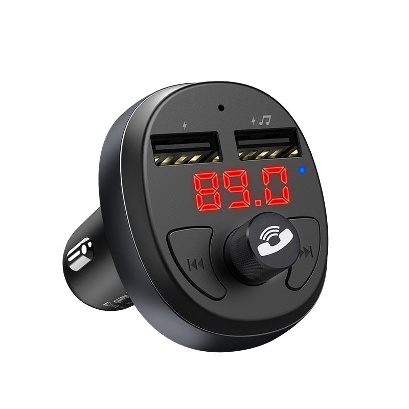 Fast Car Charger With FM Transmitter and Dual USB Port For iPhone, Android